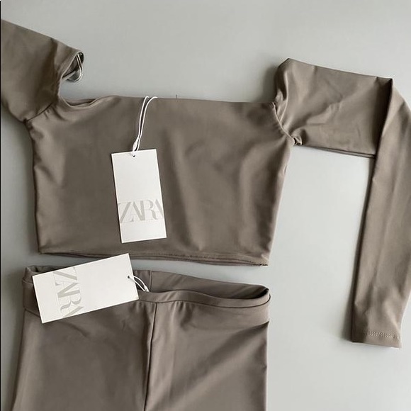 Perfect crop top in most beautiful stone colour - Picture 3 of 5